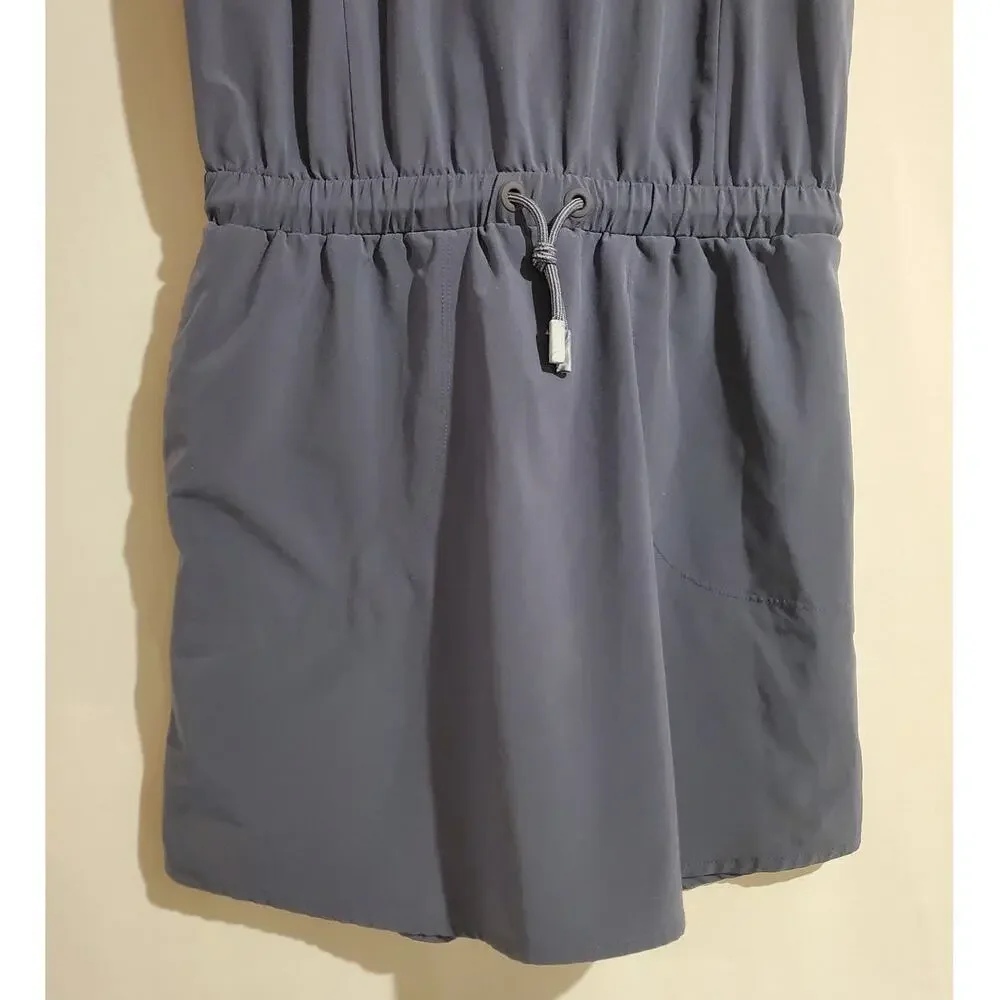Athleta Girl All For One Dress Size XL/14 Sleeveless Racerback Tie Waist Pockets